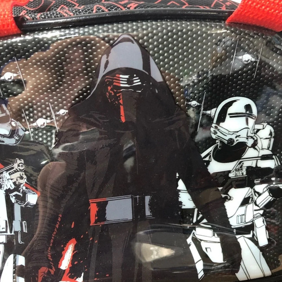 5/$25 Star Wars Lunch Bag Black Red 12x8” Clean 2 Compartments Ice Pack Holder - Picture 3 of 9